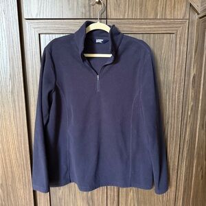 Lands' End Thermacheck 100 Fleece Quarter Zip Pullover